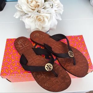 Tory Burch Black Flip Flops